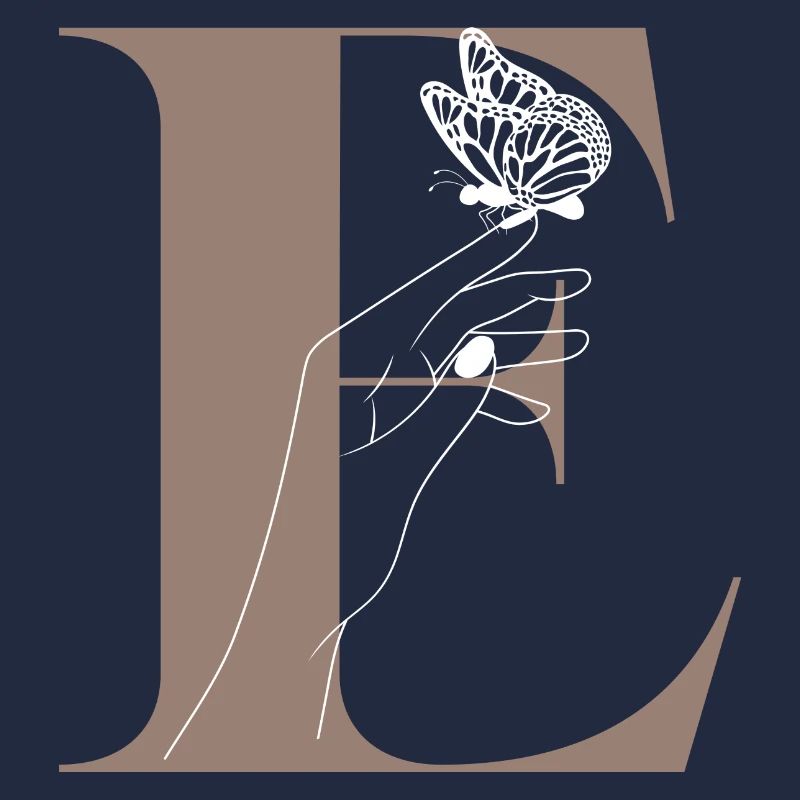 Letter E Magic Butterfly