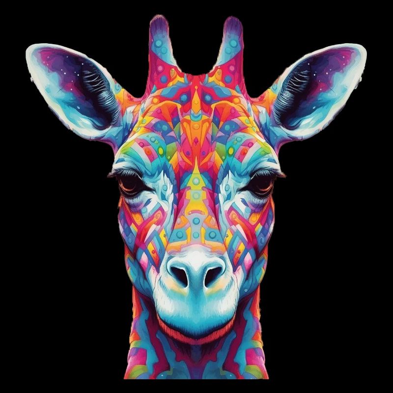 Psychedelische Giraffe