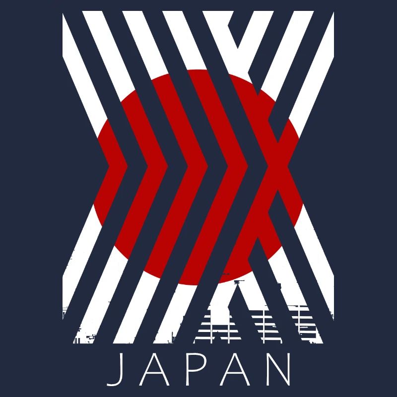 Drapeau du Japon utilisé Look Nihon drapeau japonais