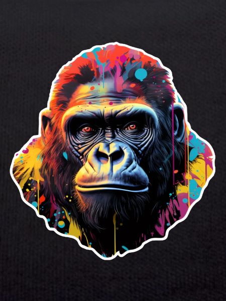 Gorilla Head Psychedelic