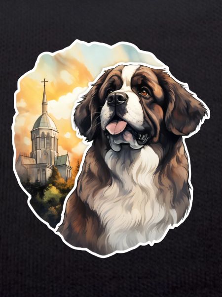 Saint-Bernard devant l’église