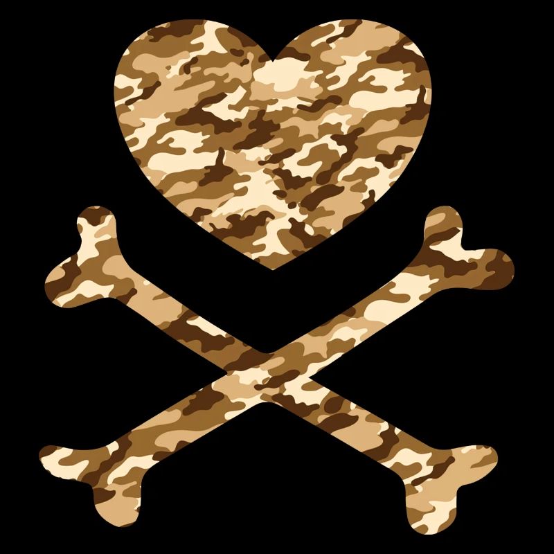 Piratenherz Camo Sand