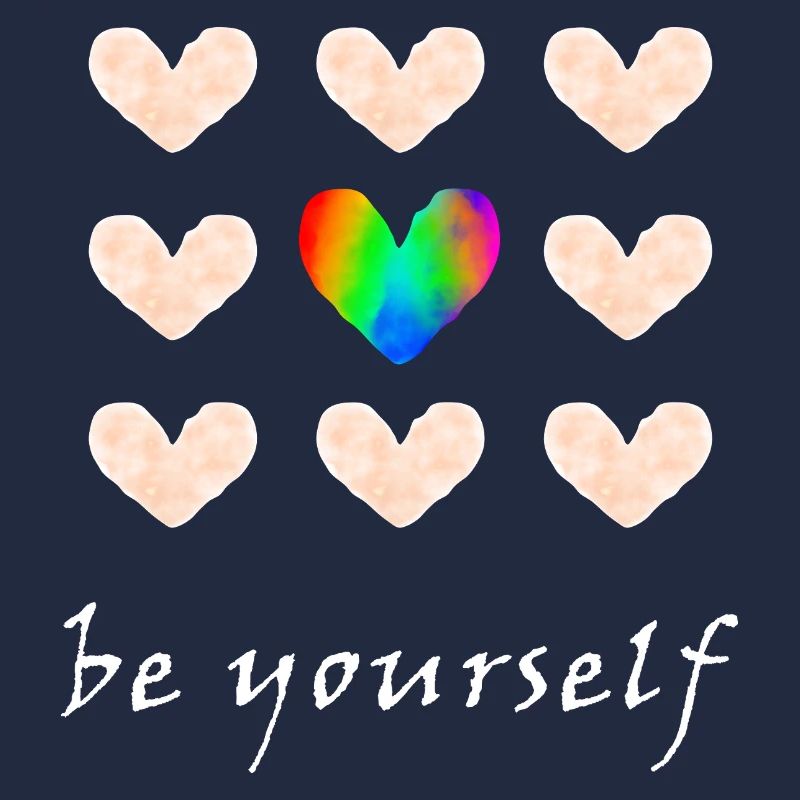 Sei du selbst - Regenbogenfarben