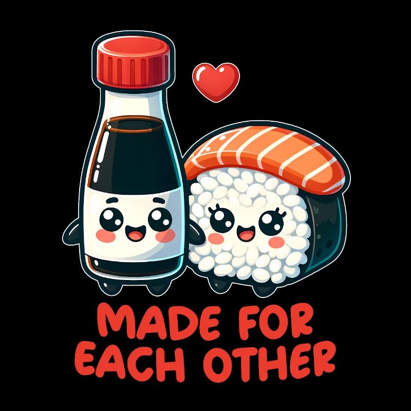 Sushi und Sojasauce