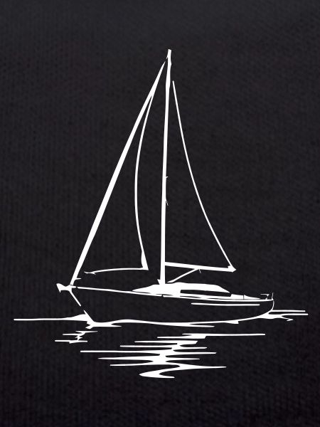 Classic Sailboat Outline