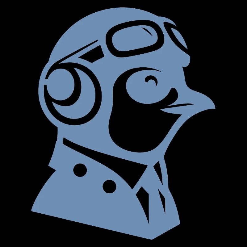 Penguin Pilot Airplane Flying Flight License