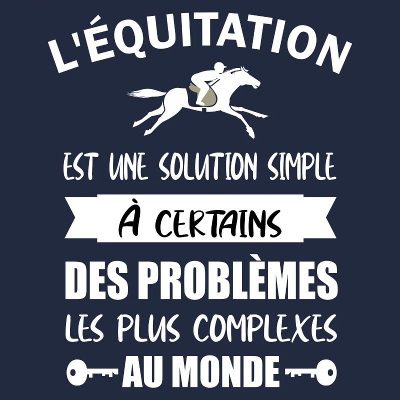 L'équitation est une solution simple t-shirt