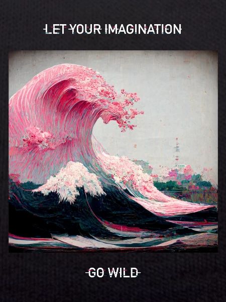 Pink Kanagawa Wave Wave