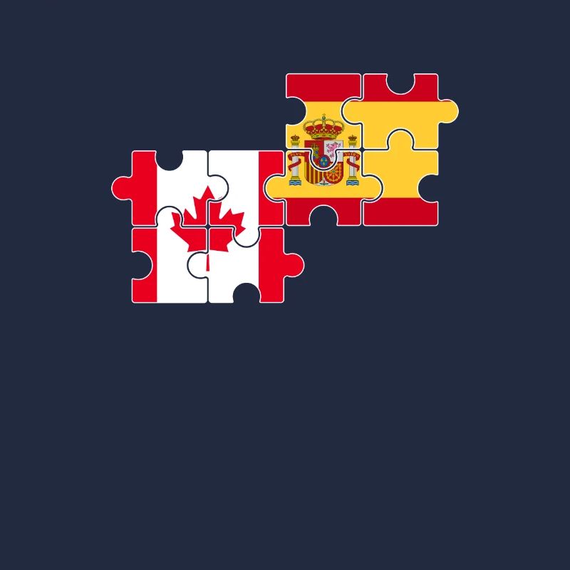 Canada Espagne Drapeau Hispano-Canadien