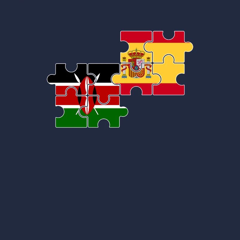 Kenya Espagne Drapeau Espagnol Kenyan