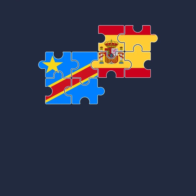 DR Congo Spain Flag Spanish Congolese