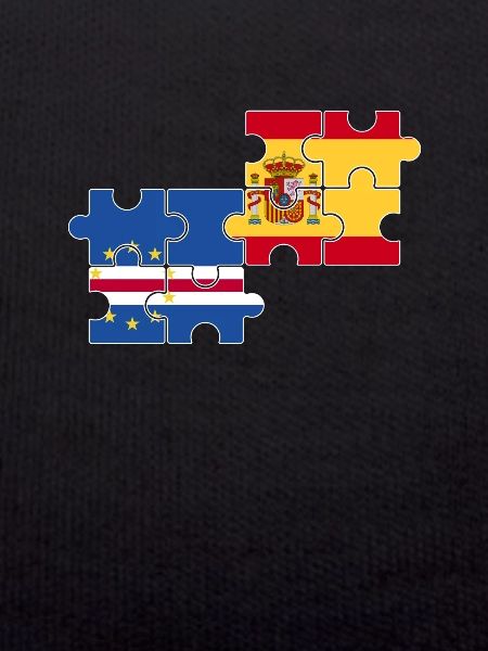 Cap-Vert Espagne Drapeau Espagne Cap-Vert