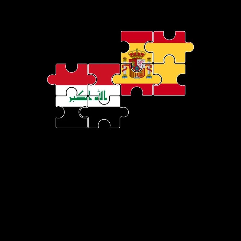 Irak Espagne Drapeau Espagnol Irakien