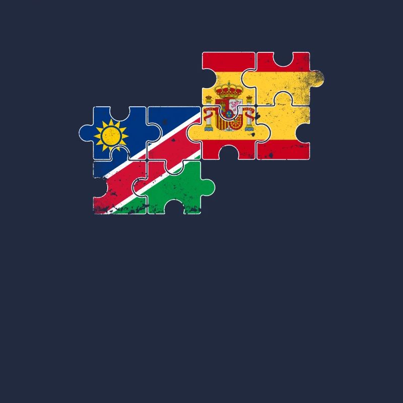 Namibia Spanien Vintage Flagge Spanisch Namibier