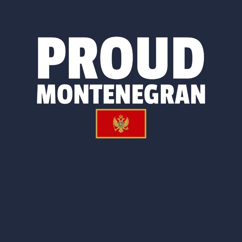 Fier drapeau monténégrin monténégrin