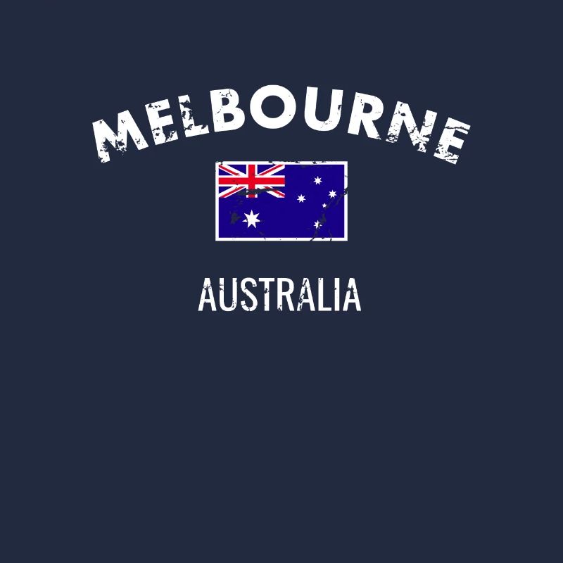 Melbourne Australie Australie Vintage drapeau
