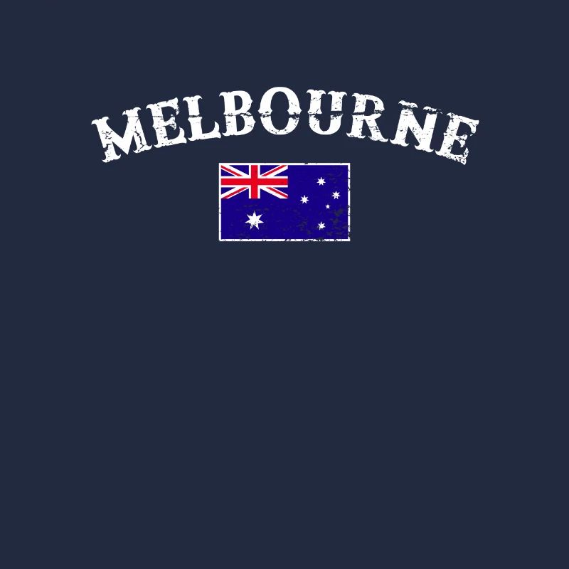 Melbourne Australie Australie Vintage drapeau