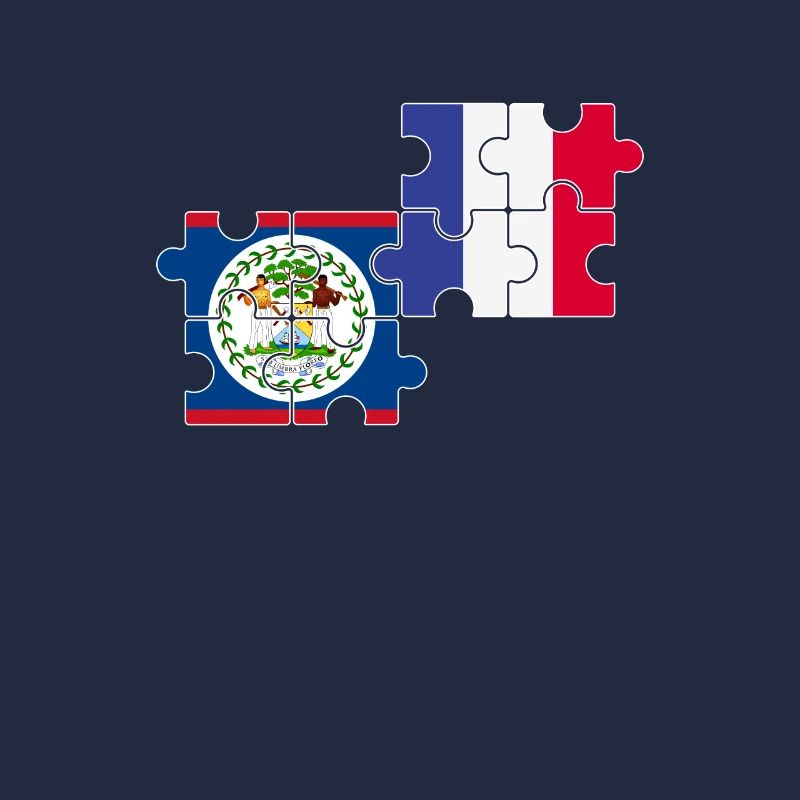 Belize Frankreich Flagge Belizer
