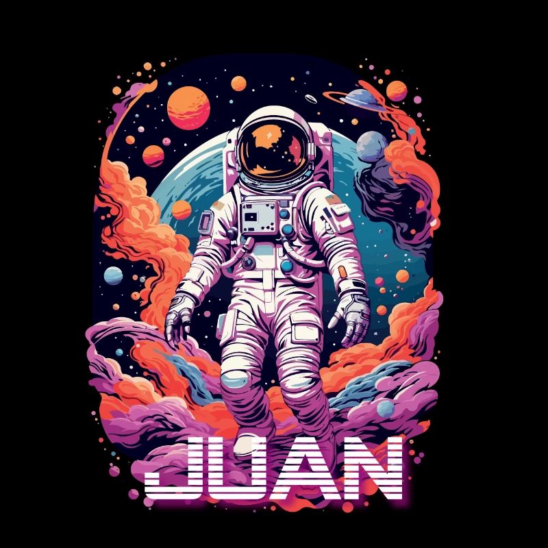 JUAN - Beau prénom de garçon avec astronaute cool