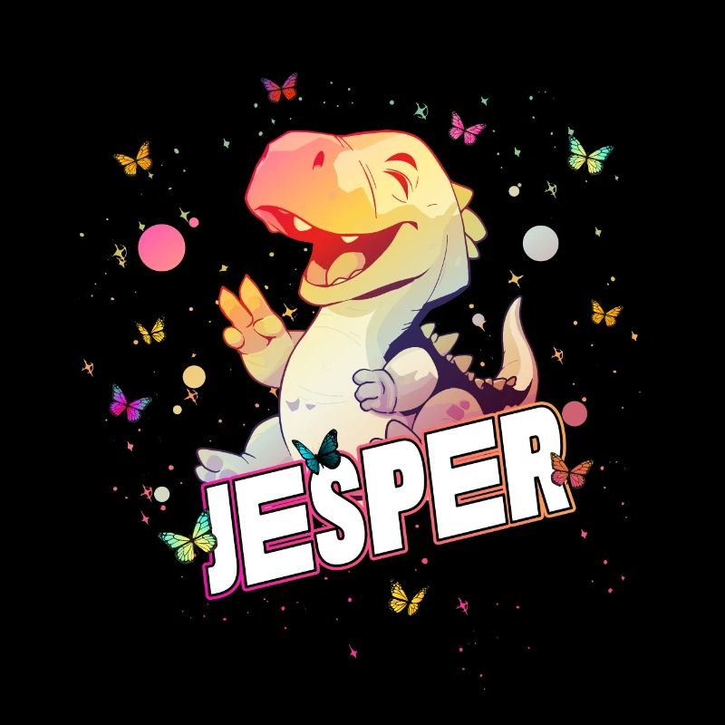JESPER - Schöner Junge Name mit süßem DINO T-REX