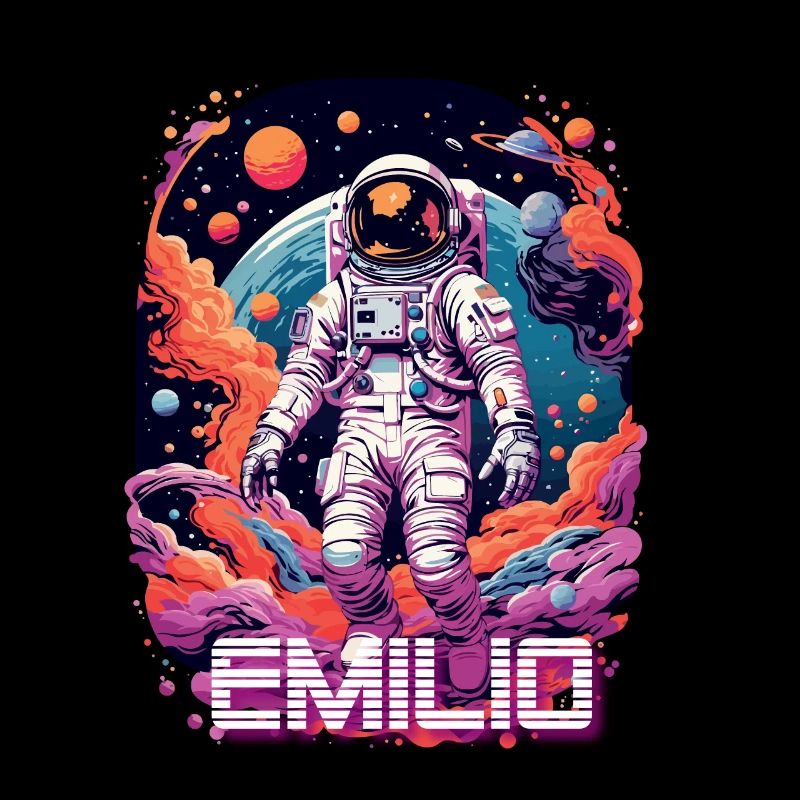EMILIO - Beau prénom de garçon avec astronaute cool