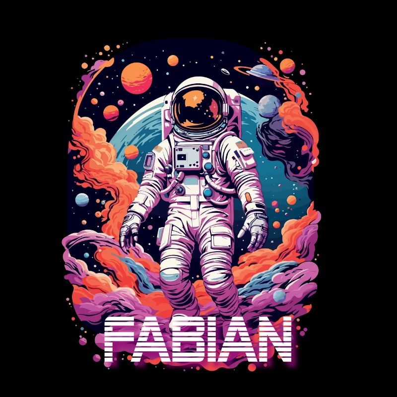 FABIAN - Beau nom de garçon avec astronaute cool