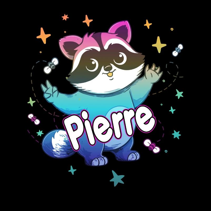 PIERRE - Beau prénom de garçon avec un raton laveur mignon