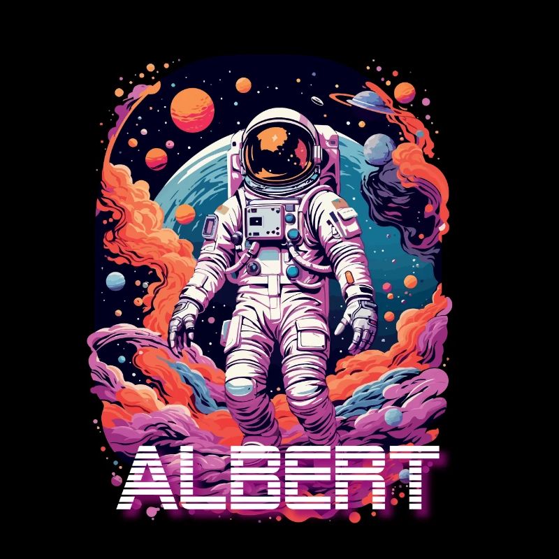 ALBERT - Beautiful boy name with cool astronaut