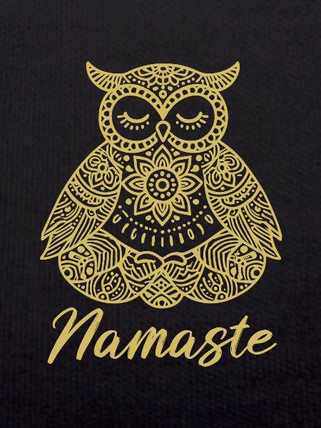 Namaste Eule Mandala