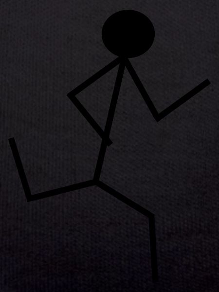 Stickman run black