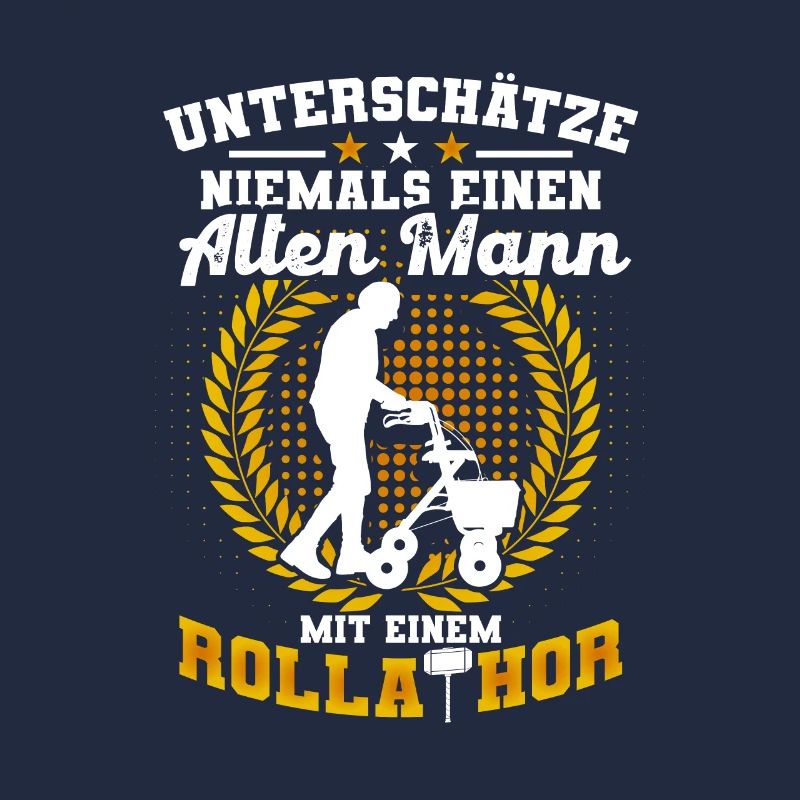Alter Mann Mit Rollathor Rollator