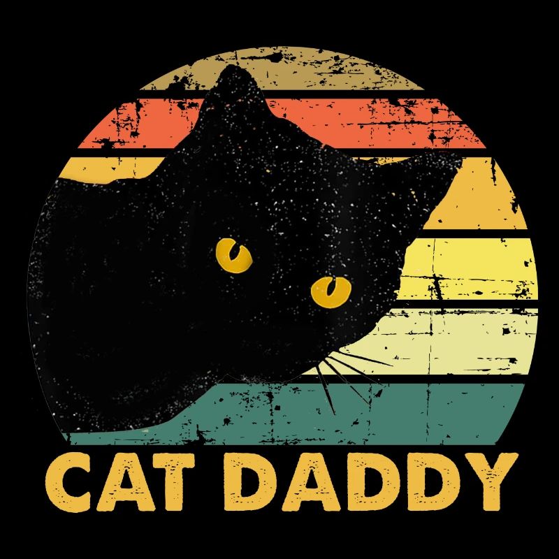 Cat Daddy Vintage Cat 80s Retro Valentine s Day