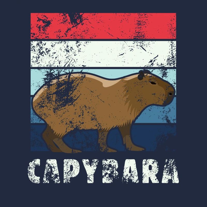 Capybara Vintage Style Rétro
