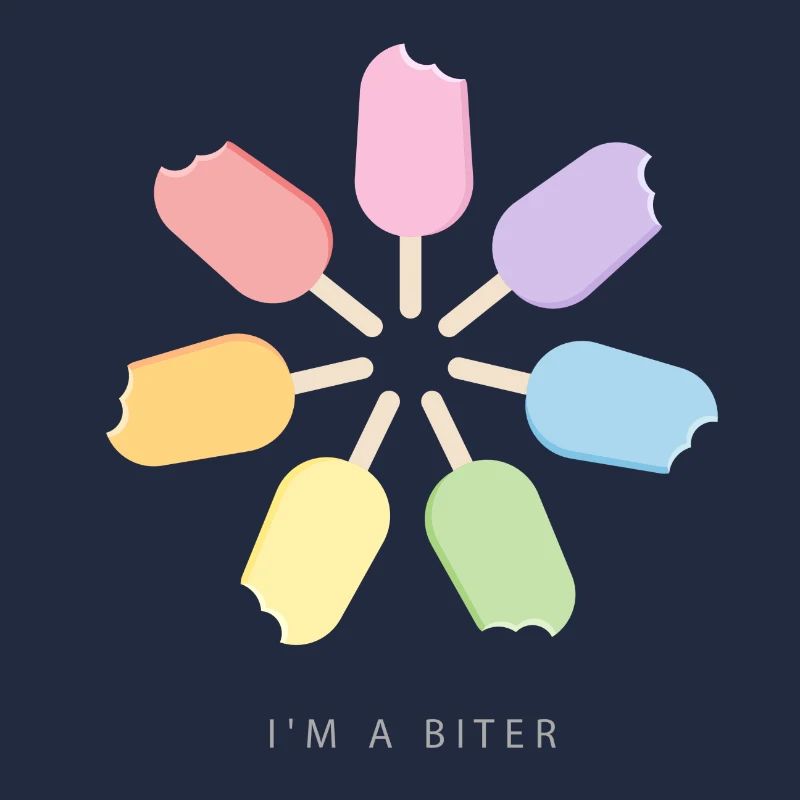 I'm a Biter Eis am Stiel Regenbogen