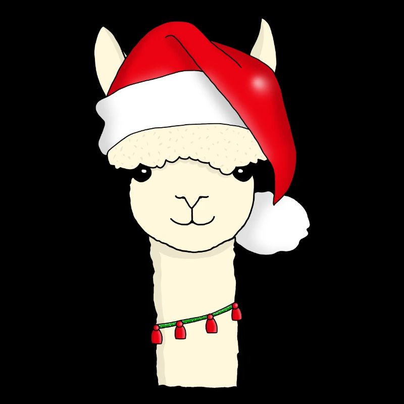 Alpaka Tier Weihnachten