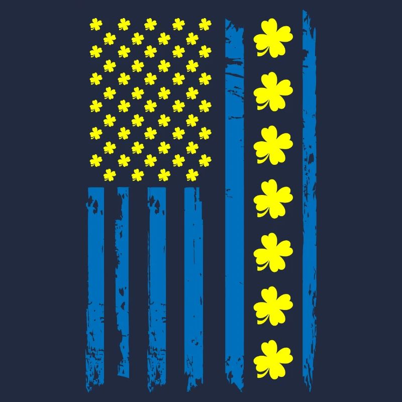 Ukraine Amérique Drapeau Cloverleaf