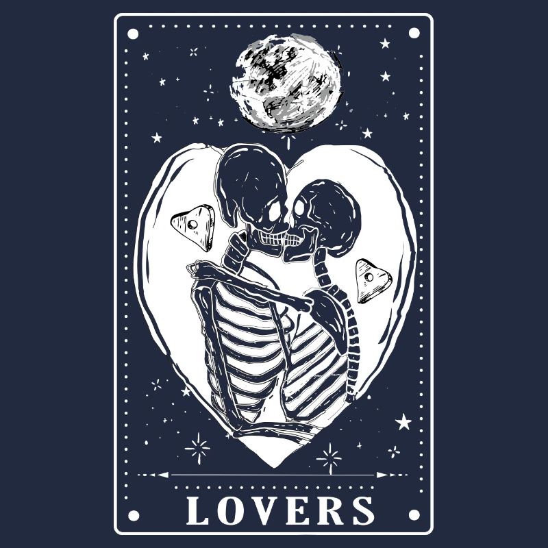 Gothique - Amoureux - Conception de cartes de tarot