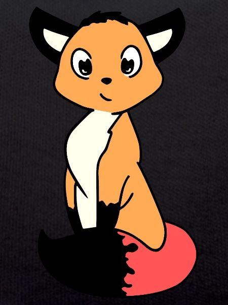 Cute Ink Fox Character