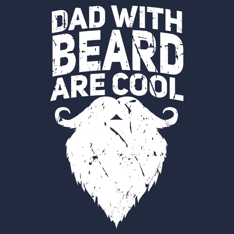Papa mit Bart sind cool, lustige Zitatgestaltung, Text