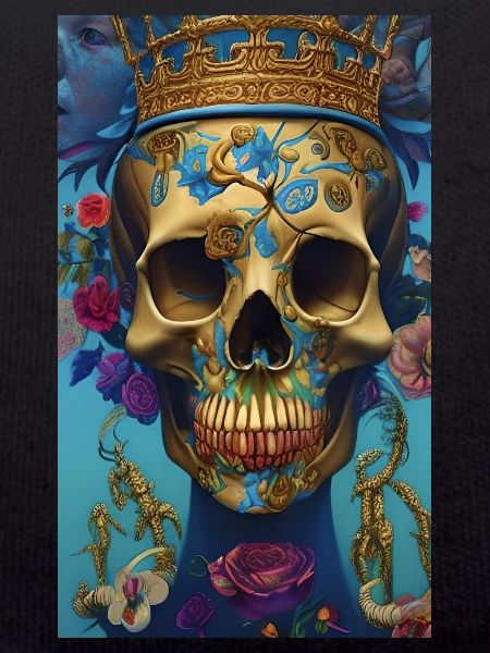 Beautiful fantasy Skull