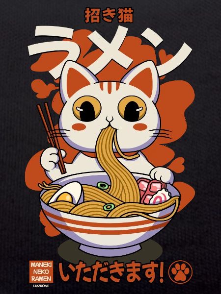 Maneki neko ramen retro
