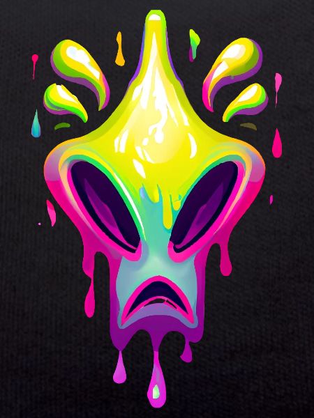 Farbenfroher Alien