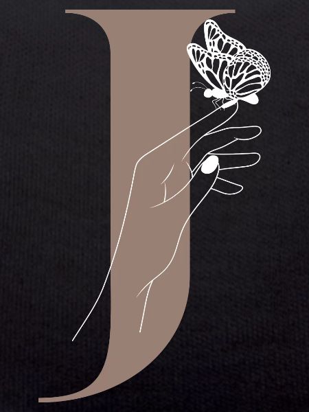 Letter J Magic Butterfly