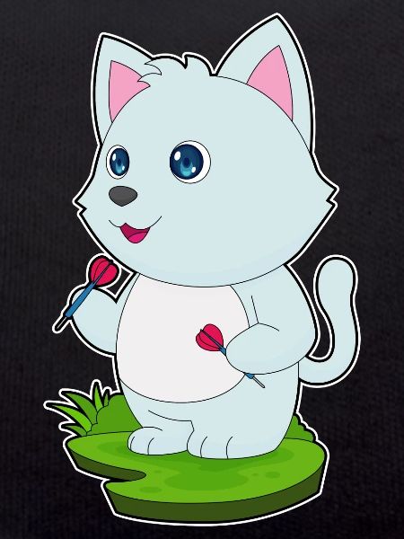 Katze Dart Dartpfeil
