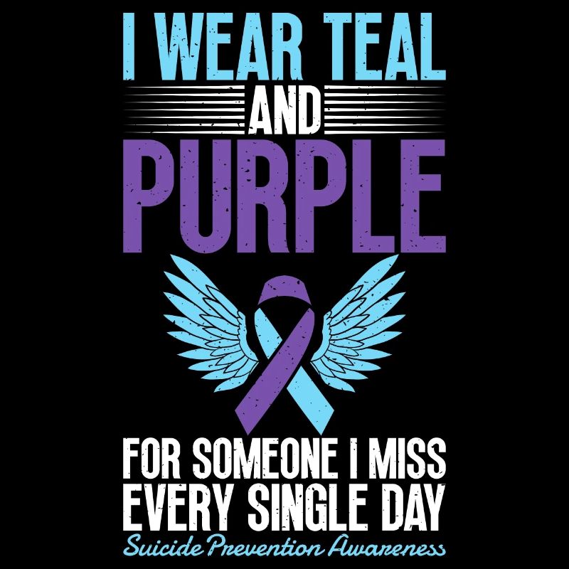 Je porte du sarcelle et du violet pour la conscience