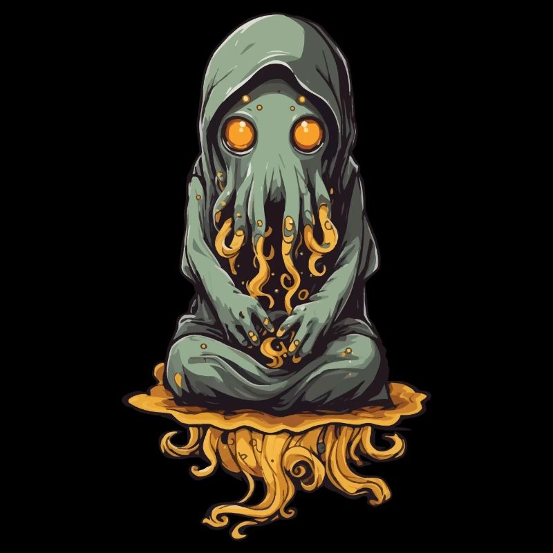 Monstre visqueux tentacule d’Halloween