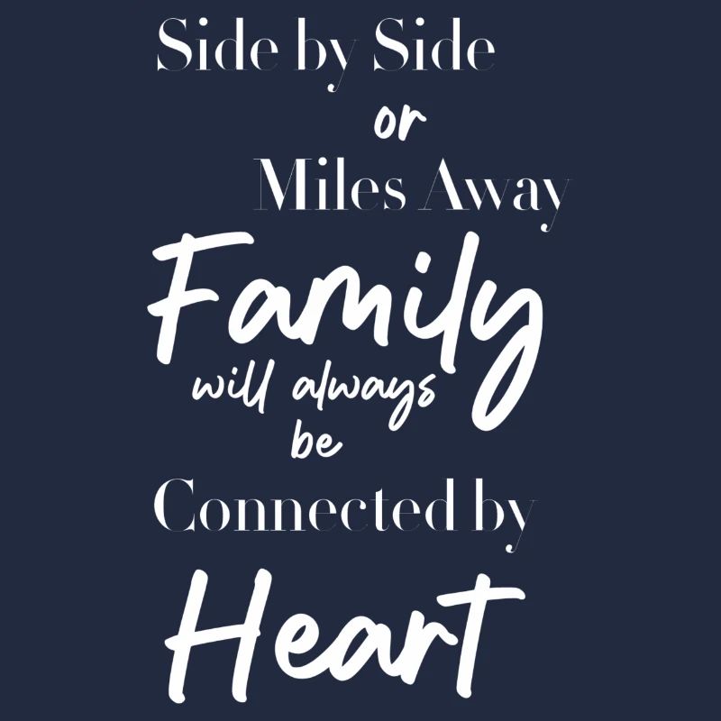 Seite an Seite oder kilometerweit entfernt, die Familie wird es immer lieben