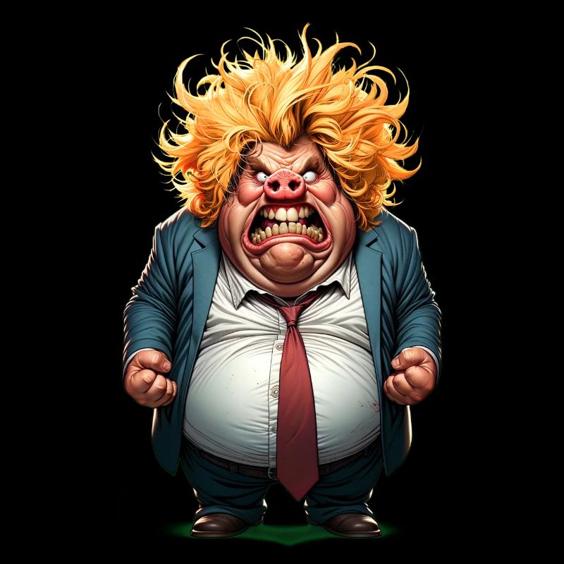 Angry Citizen Caricature