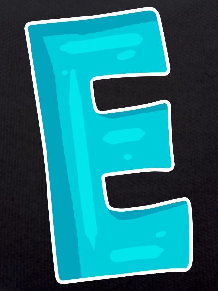 Buchstabe E Anfangsbuchstabe Zeichen