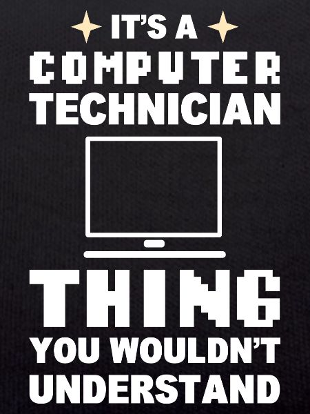 Lustiger Computerfreak Computertechniker